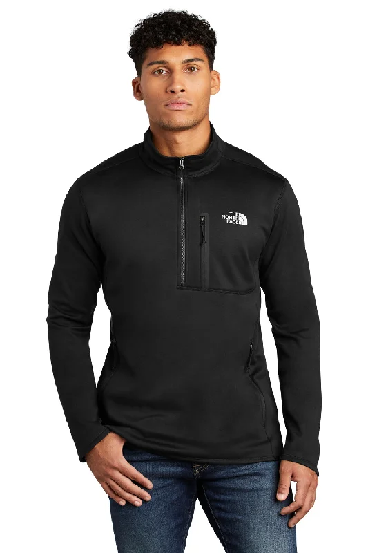 The North Face Mens Skyline Fleece 1/4 Zip Jacket - Black - Closeout Minimalist Men's Casual 