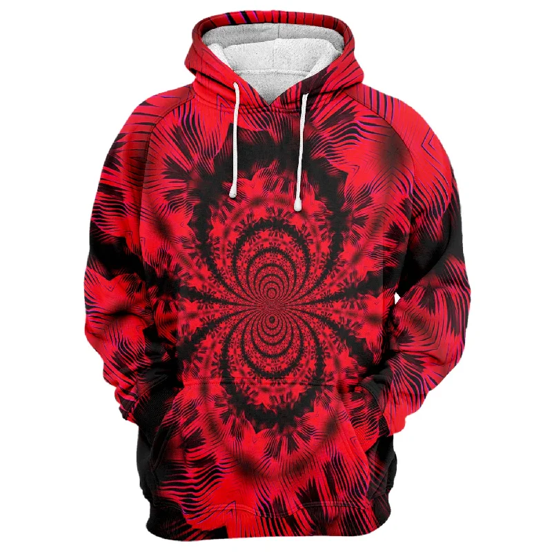 Red Infinity Hoodie Unique Men's Patch