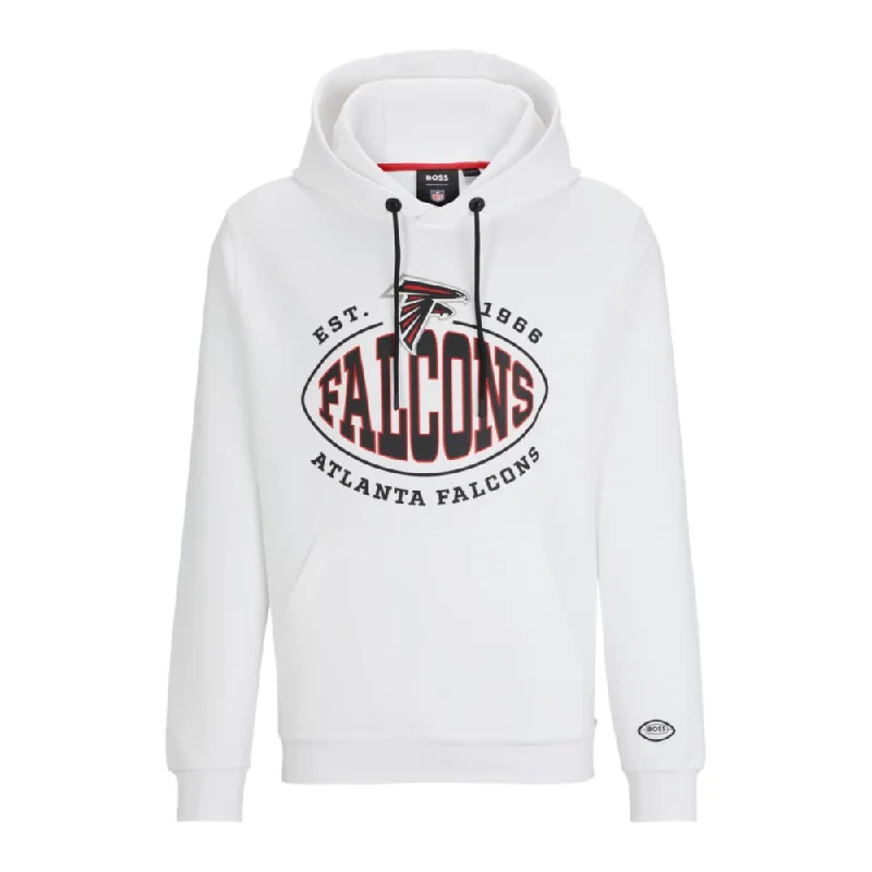 BOSS x NFL cotton-blend hoodie with collaborative branding Vacation