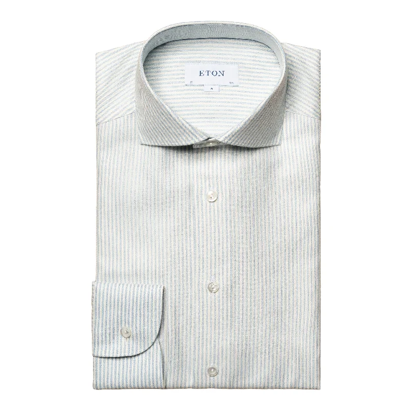 Eton Elite Slim Fit - Striped Shirt Refined Men's Velvet