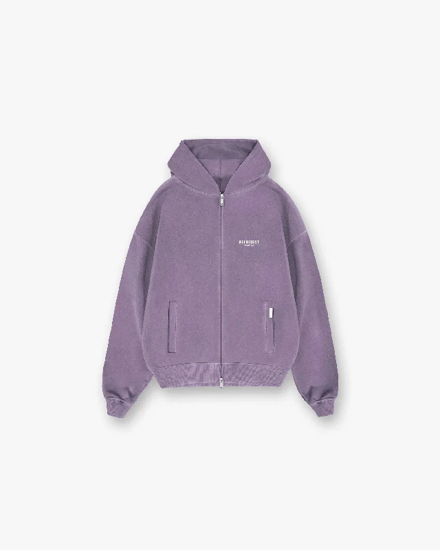 Represent Owners Club Zip Hoodie - Vintage Violet Organic