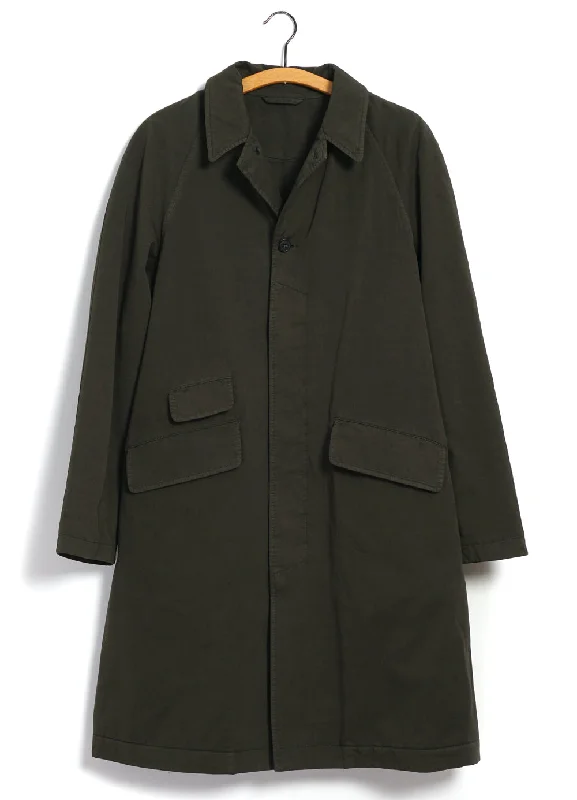 MORTEN | Long Coat | Olive Drill Confident Men's Power