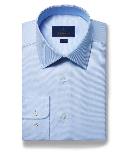 David Donahue Royal Twill Dress Shirt Sophisticated Men's 