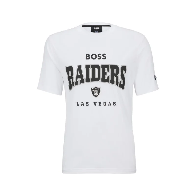 BOSS x NFL stretch-cotton T-shirt with collaborative branding Dynamic Men's High