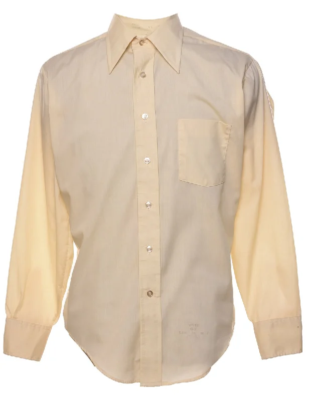 Pale Yellow Shirt - M Modern Men's 