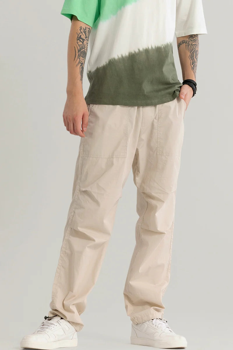 Nimbusflex Beige Parachute Pants Dynamic Men's High