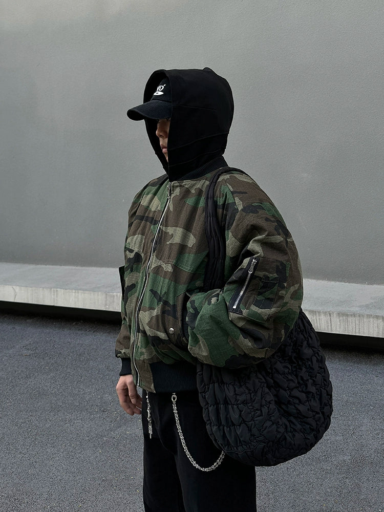 Reversible Camouflage Bomber Jacket Dynamic Men's High