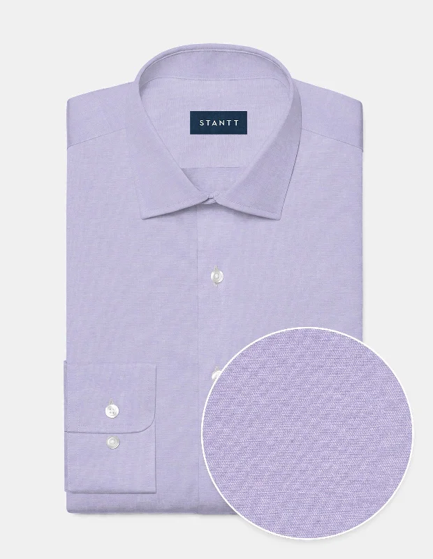 Wrinkle-Resistant Lavender Twill Laid