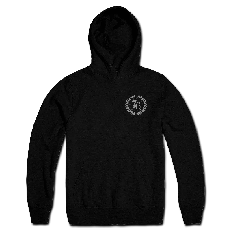 76 Crest Basic Hoodie Elegant Men's Formal 