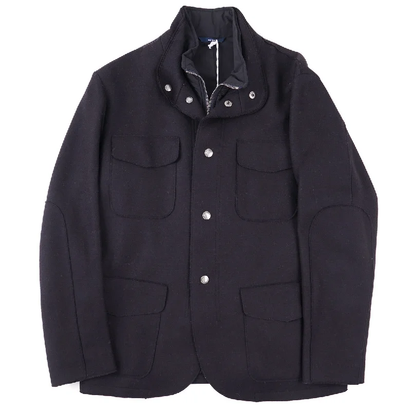 Manto Wool-Cashmere Field Jacket Cool Men's Distressed