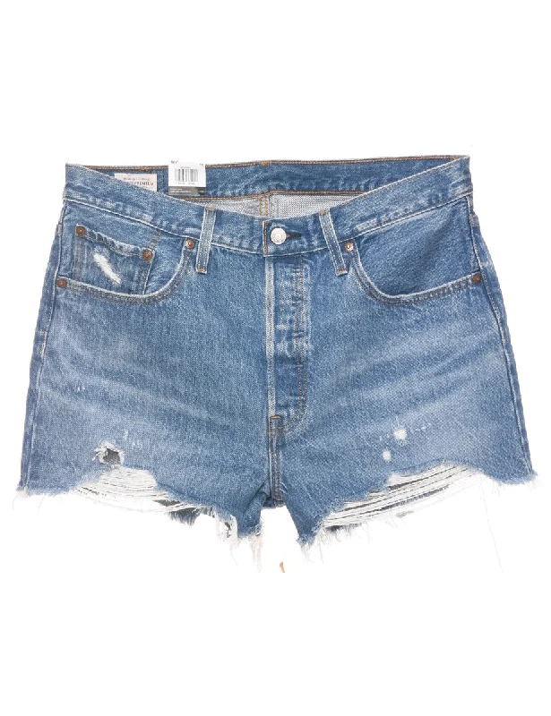 Levi's Cut-Off Denim Shorts - W32 L3 British Gentleman Style