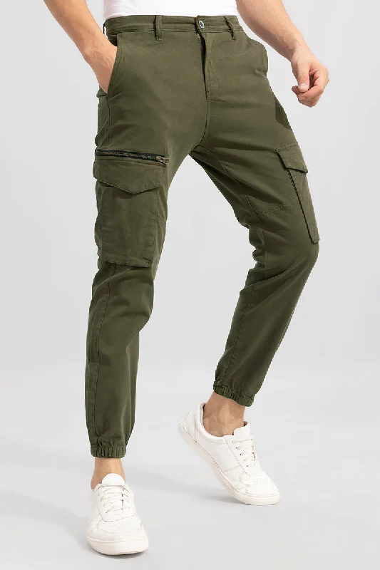 Rugger Olive Cargo Pant Traditional Men's Wool