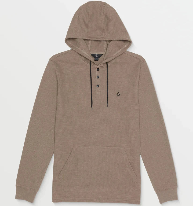 Volcom Murph Thermal Hooded Pullover - Teak Gym