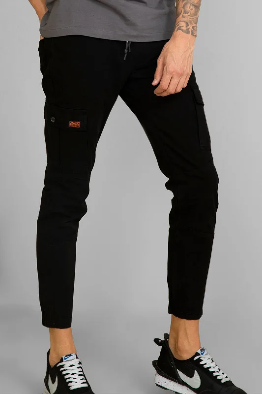 Steezy Black Cargo Pant Street