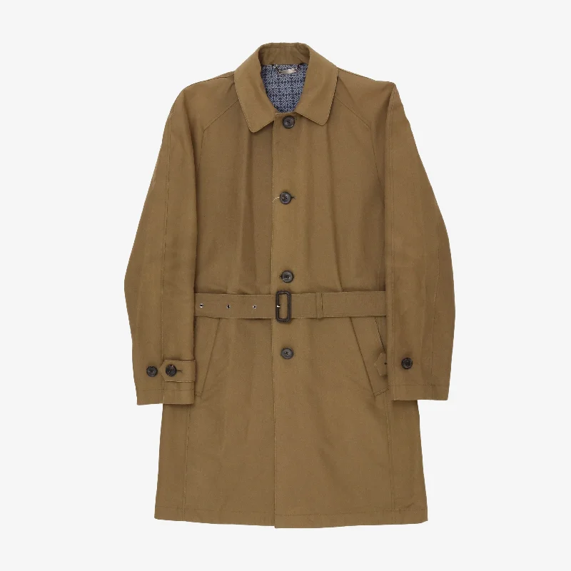 Gabardine Trench Coat Dynamic Men's Moto