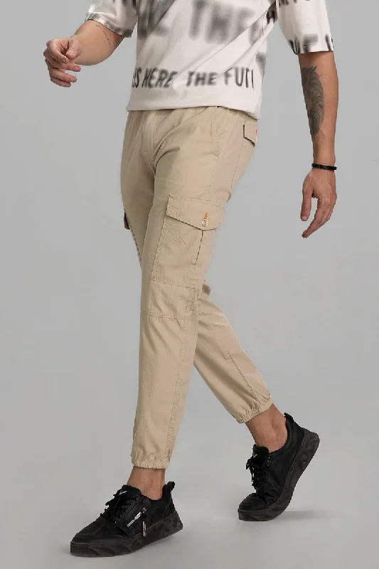 Majin Cream Cargo Pant Trendy Men's Bucket