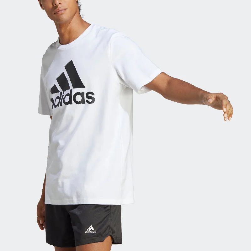 Men's adidas Essentials Single Jersey Big Logo Tee Refined Men's European