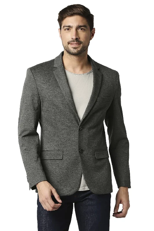 Comfort Fit Bird Eye Knit Blazers Sleek Men's Contemporary 