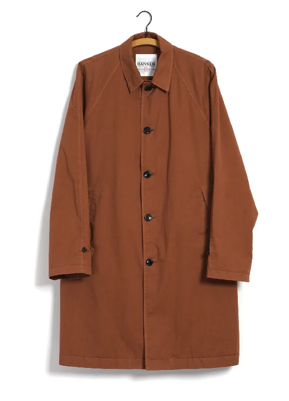 MORITZ | Long Windbreaker Coat | Copper Sharp Men's Italian