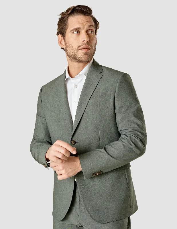 Essential Blazer Slim Green Melange Tough Men's Tactical