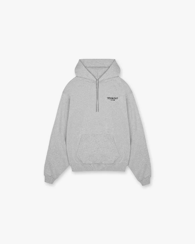 Team 247 Oversized Hoodie - Ash Grey Masculine Men's Thick