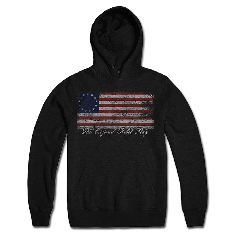 Original Rebel Flag Hoodie Elegant Men's Cashmere