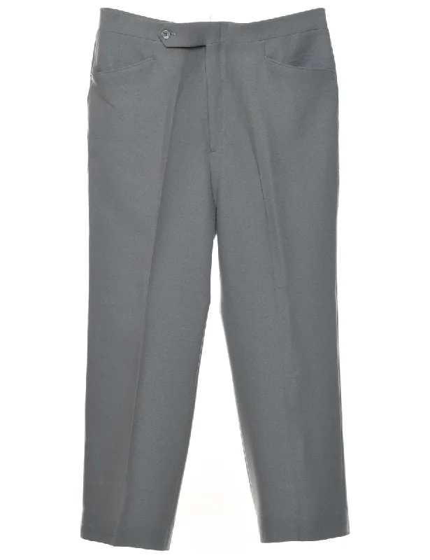 Classic Light Grey Trousers - W36 L29 Cclassic Men's Tweed