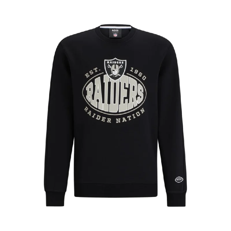 BOSS x NFL cotton-blend sweatshirt with collaborative branding Earthy Men's Sustainable 