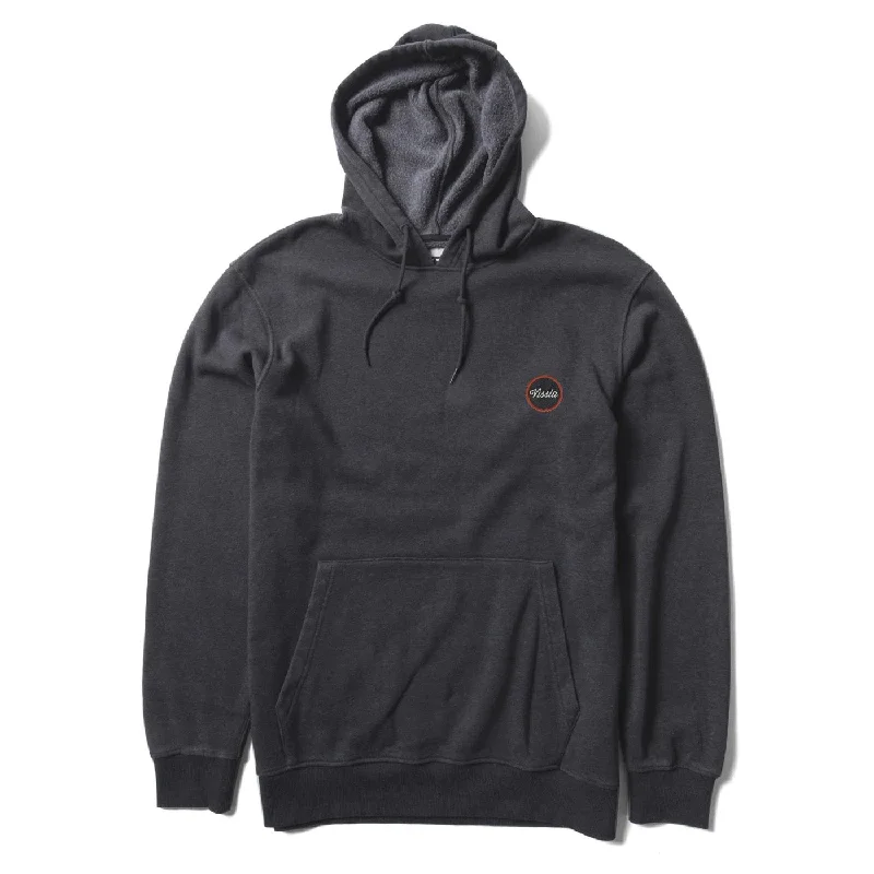 Vissla Solid Sets Eco Pull Over Hooded Fleece - Black Heather 2 Refined Men's European