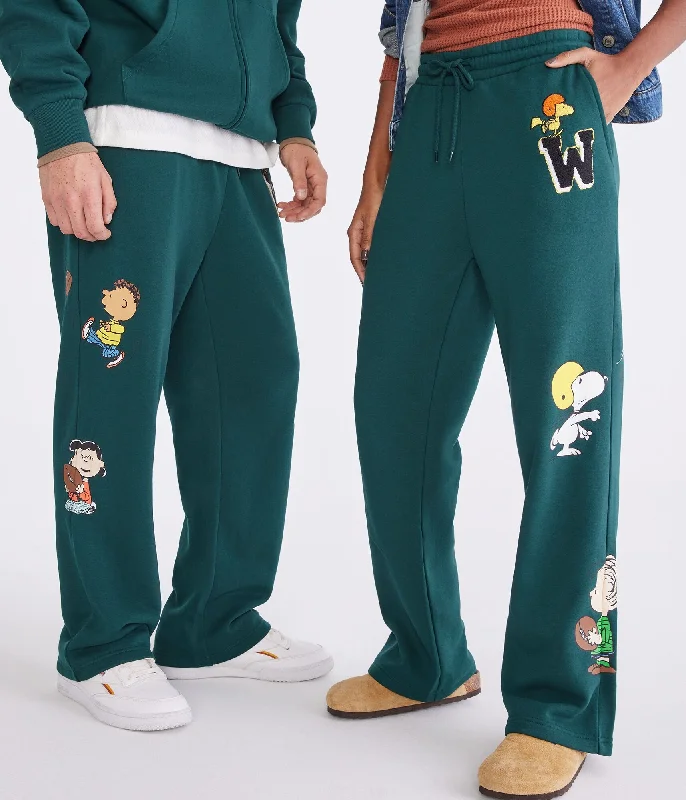 Aeropostale Peanuts | Aéropostale Football Friends Straight Leg Sweatpants Bold Men's Animal