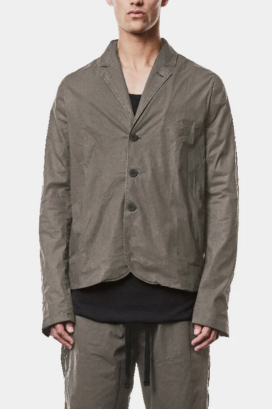 Crushed cotton blazer, Grey Cool Men's Skate