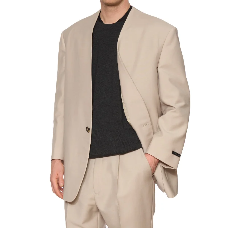 FEAR OF GOD Eternal Wool-Mohair Lapelless Suit Jacket EU 50 NEW US 40 Sophisticated Men's French