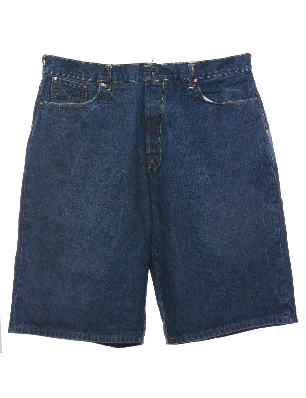 Indigo Denim Shorts - W40 L15 Sharp Men's Italian