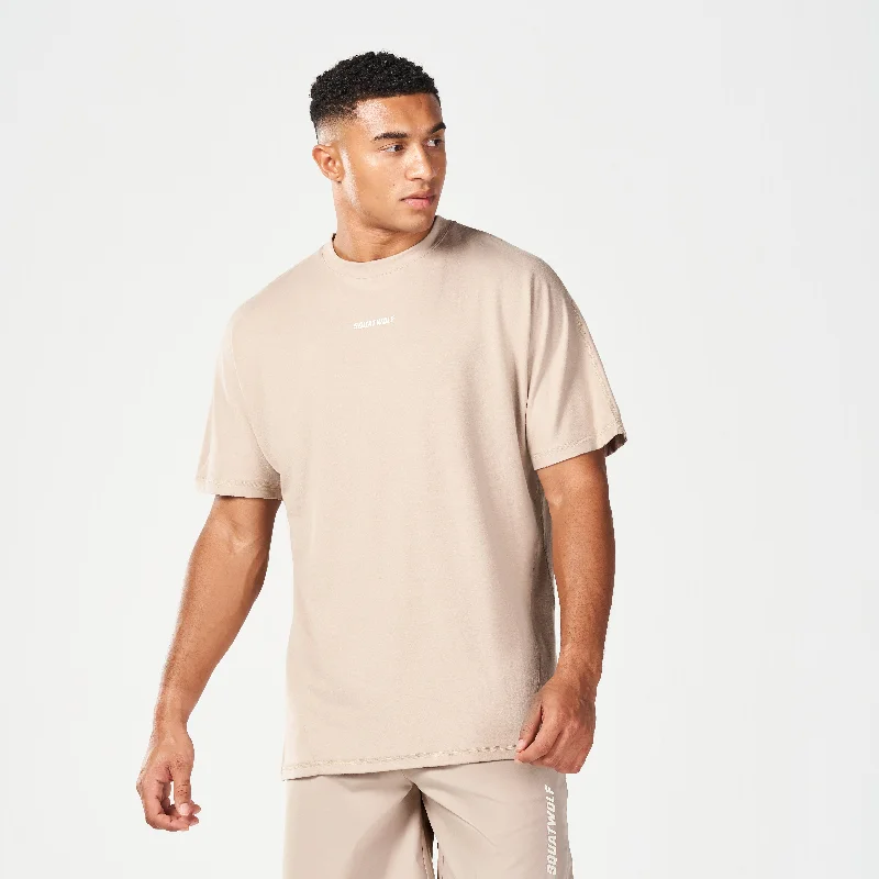 Ultimate Pump Cover Tee - Cobblestone Relaxed Men's Australian 