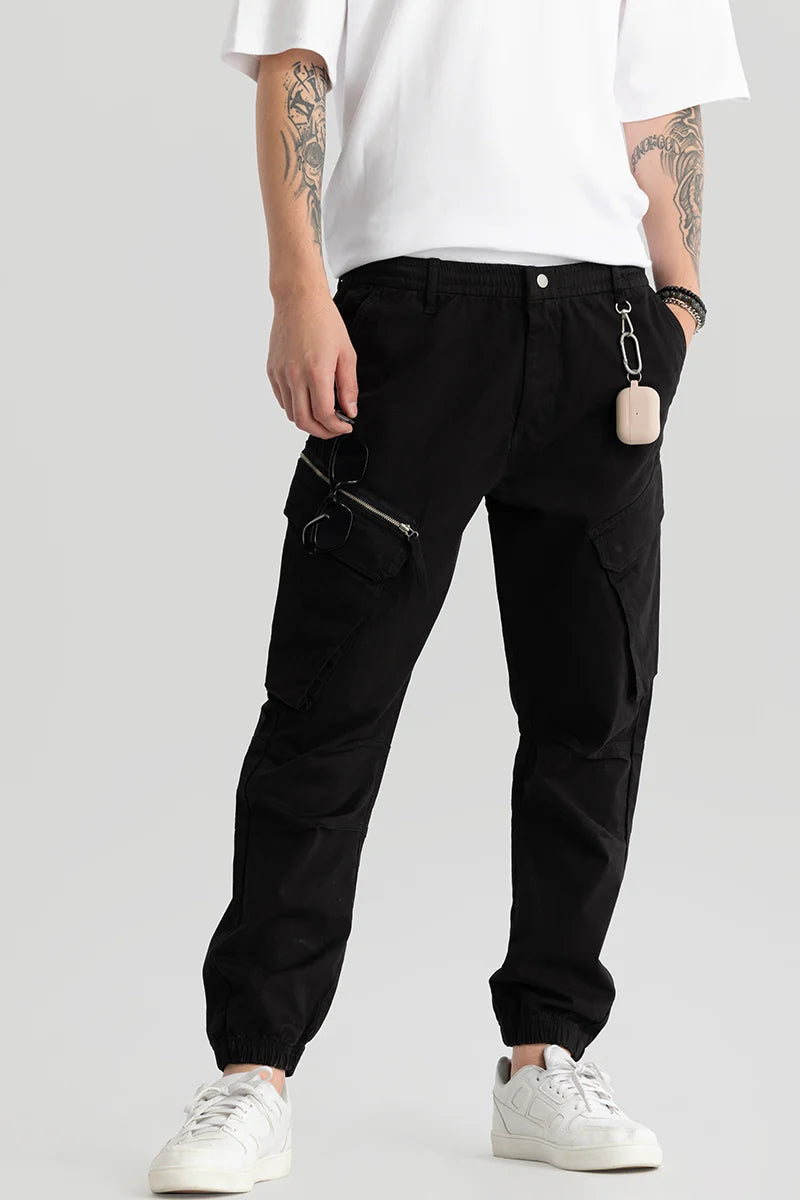 Thibaut Black Relaxed Fit Cargo Pant Cool Men's Skate