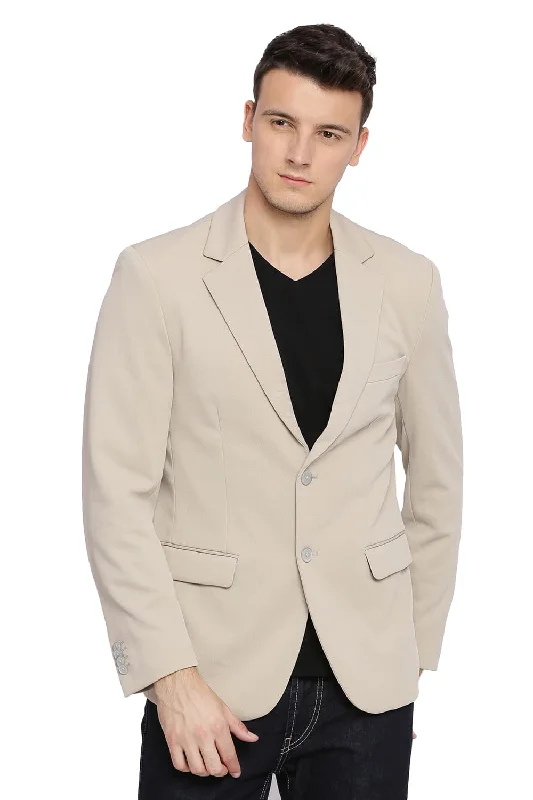 Comfort Fit 2 Button Knit Blazer Polished Men's Silk