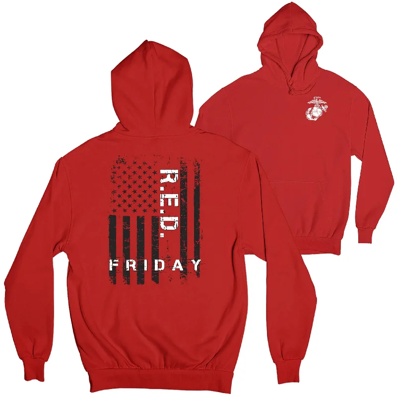 Marines R.E.D. Friday 2-Sided Hoodie Stylish Men's Neon