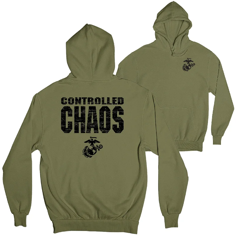 Marines Controlled Chaos 2-Sided Hoodie Rugged Men's Outdoor 