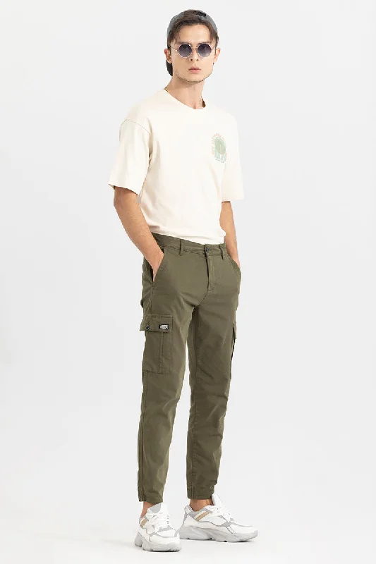 Steggi Olive Cargo Pant Trendy Men's Oversized