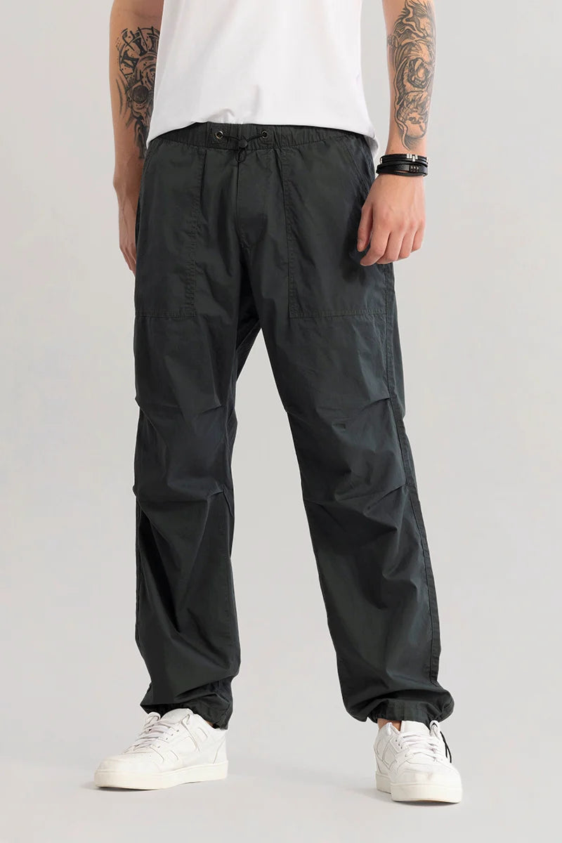 Nimbusflex Grey Parachute Pants Casual Men's Loose