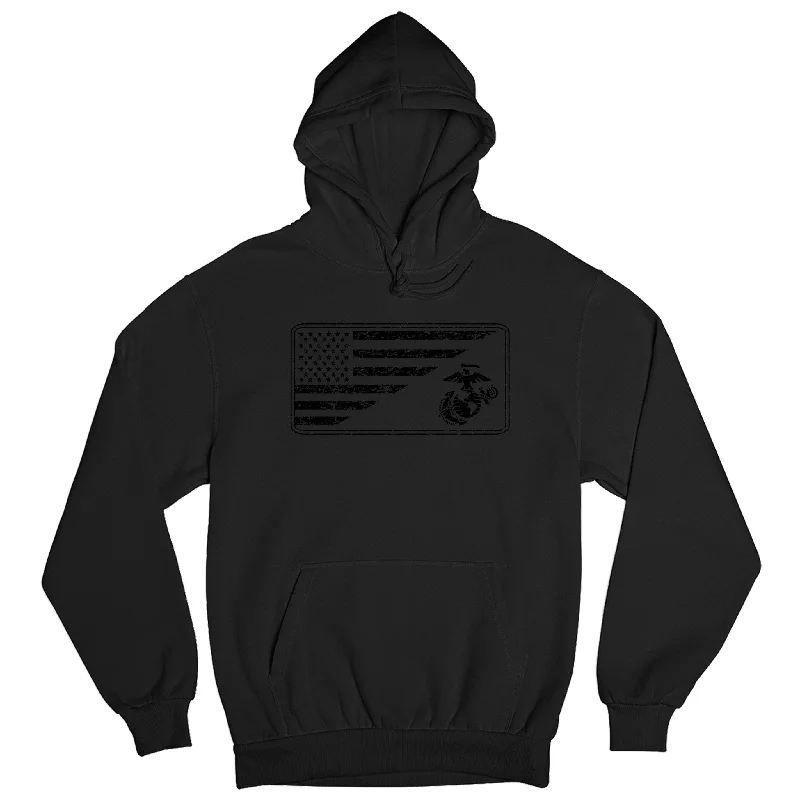 Covert Split Flag & EGA Marines Hoodie Confident Men's High