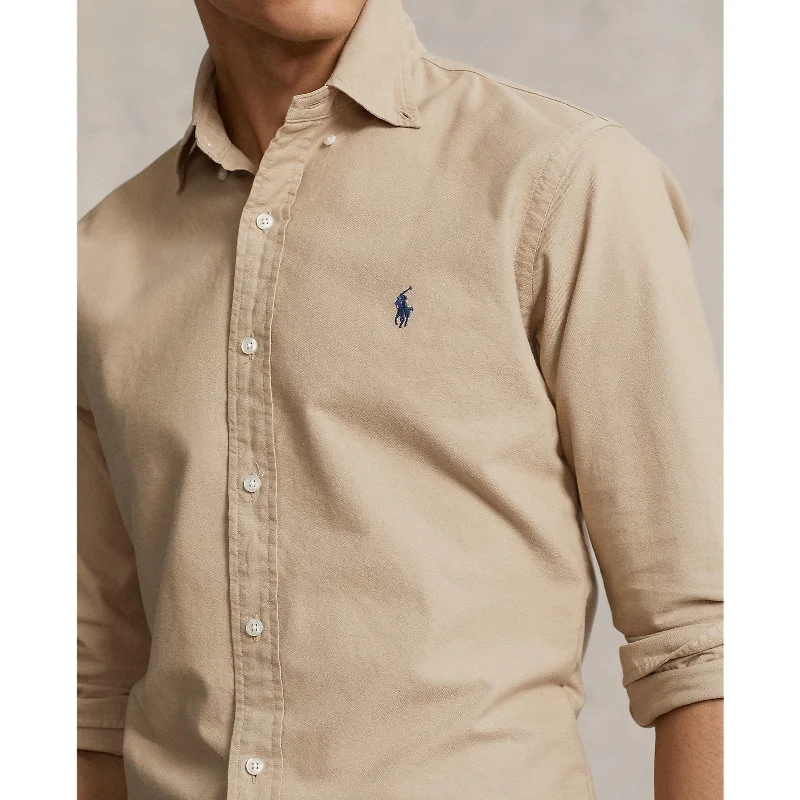 Oxford Shirt - Surrey Tan Elegant Men's Cashmere