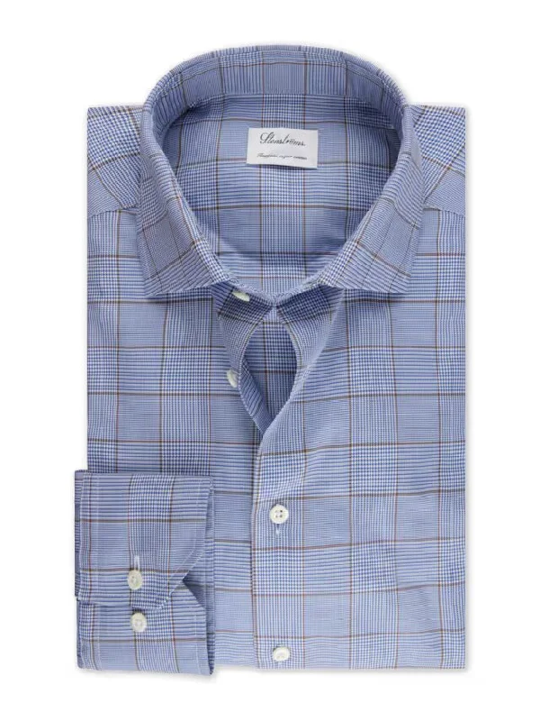 Fitted Body - Checked Twill Shirt Tailored