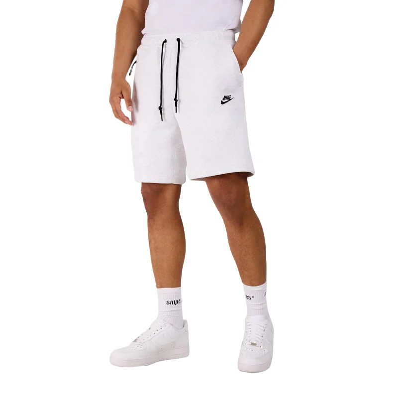 Nike Tech Fleece Shorts White/Black  FB8171-051 Men's Tough Men's Tactical