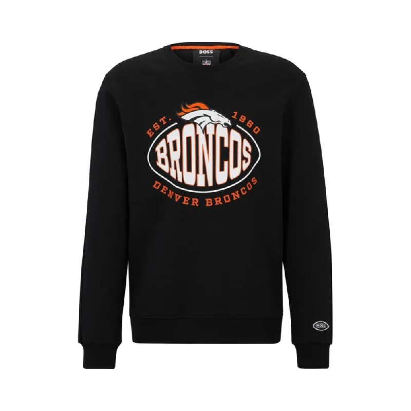 BOSS x NFL cotton-blend sweatshirt with collaborative branding Dapper Men's 1920S