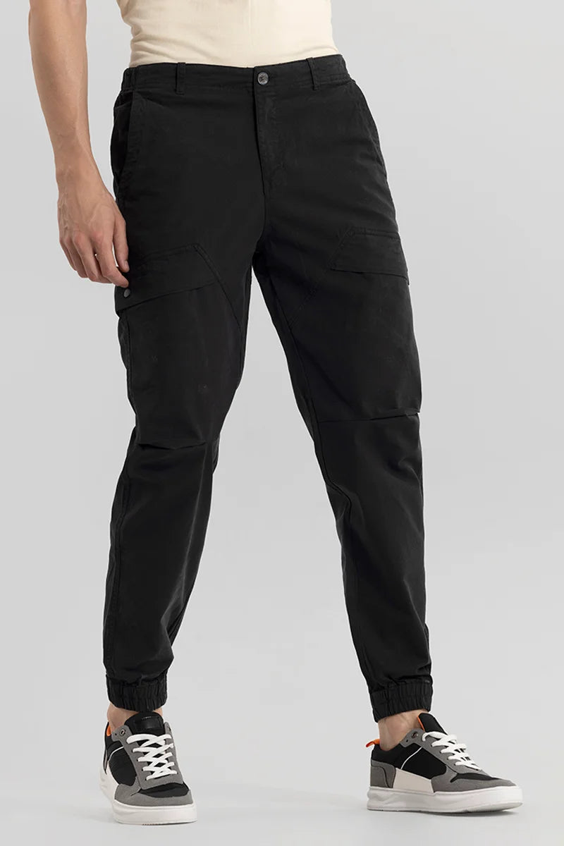 Streetcargo Black Cargo Pant Sleek Men's Contemporary 