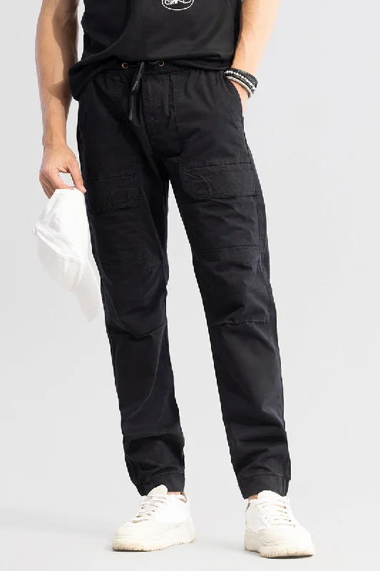 Trek Tech Black Cargo Pant Monochromatic Office Style