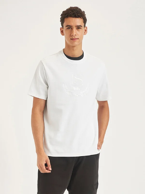 Men's Embroidered Regular Fit T-shirt Relaxed Men's Australian 