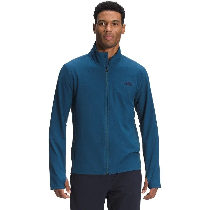 The North Face NF0A5GANBH7 Jacket Men Blue Polyester Long Sleeve Full Zip CLO170 Sporty Men's Athleisure 