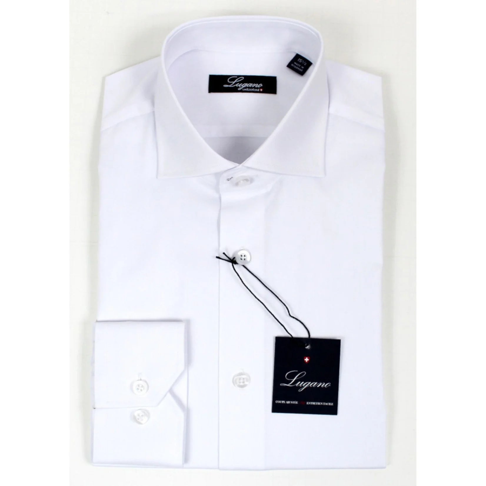 Lugano White Dress Shirt LG-200 Organic